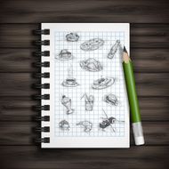 Set of Hand Drawn Various Elements N4