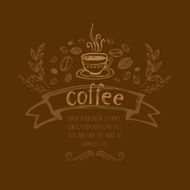 Coffee Background Vector Elements of Design N5