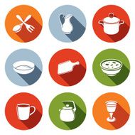 Tableware Icons set