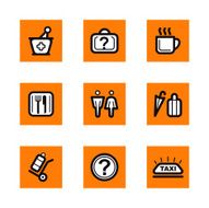 Hotel and Restaurant Icons