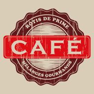 Vintage Caf&eacute; Label (French) N7