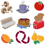 pancake breakfast design elements
