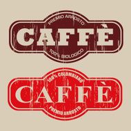Vintage Caf&eacute; Label (Italian) N4
