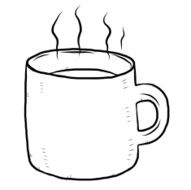 hot drink hand drawn