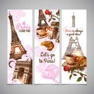 Paris Vertical Banners