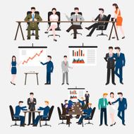 Vector set people business N6