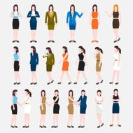 Vector set people business N7