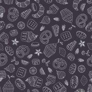 Dessert seamless pattern N12