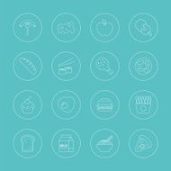food line icon set N14