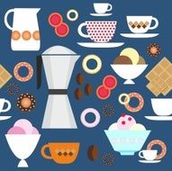 Morning coffee pattern