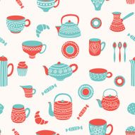 Tea seamless pattern N9