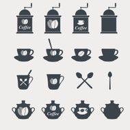 Set of coffee icons N13