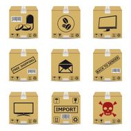 Shipping cardboard boxes