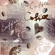 Trendy coffee background