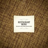 Restaurant menu design N115