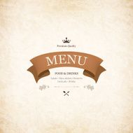 Restaurant menu design N118