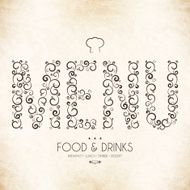 Restaurant menu design N122