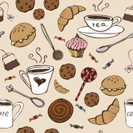 Vintage tea pattern