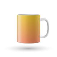 Yellow isolated cup