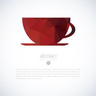 Vector Background with coffee cup