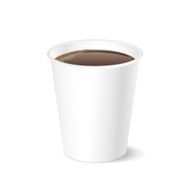 Opened take-out coffee isolated on a white N2