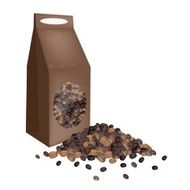 Various Kind of Coffee Beans with Paper Bag