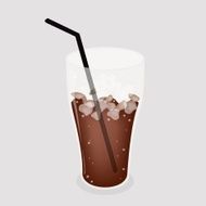 Iced Tea on Grey Background