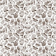 fast food - seamless background