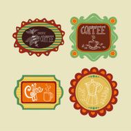 Vintage coffee banner set N2