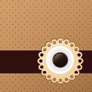 Vintage coffee invitation background