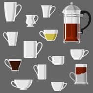 Set of Cups and French-press