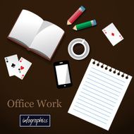 Office work illustration
