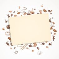 vector coffee background N26