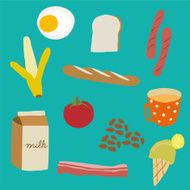 Breakfast Morning Vector