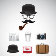 Retro gentleman accessories