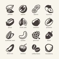 Nuts - web icons set