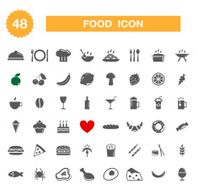 Food icon - set