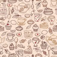 Tea seamless pattern N10