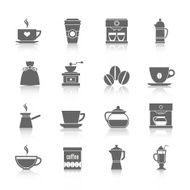 Coffee icons black N2
