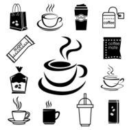 coffee icon set 04