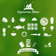 Vegetarian menu icons N2