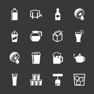 Drink Icons Set 3 - White Series