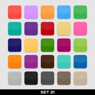 Set Of Colorful App Icon Templates Frames Backgrounds N2