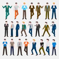 Vector set people business N8