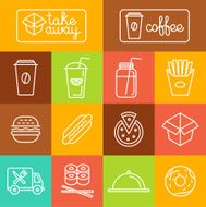 Vector take away food