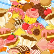 Seamless sweets pattern N2