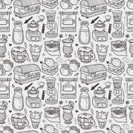 seamless coffee pattern N28