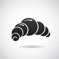 Bagel icon isolated on white background
