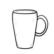 Vector sketch of cup N12