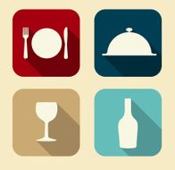 Modern Flat Food Icon Set for Web and Mobile Application N2